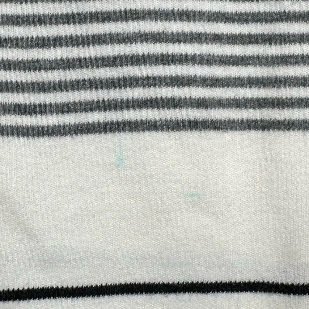 Polo Ralph Lauren Polo Shirt Men’s Large White Gray Striped Short Sleeve Classic